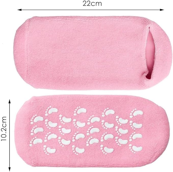 Foot Spa Pedicure Silicone Socks For Men & Women (Free Foot Moisturizer Cream)