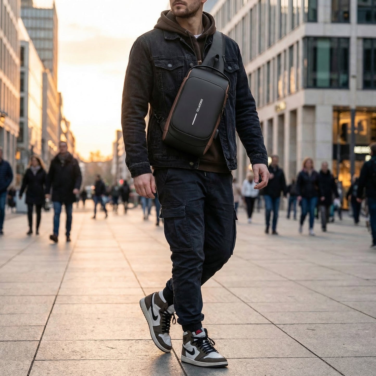Anti-Theft Cross Body Bag With USB Charging (Cable Included)