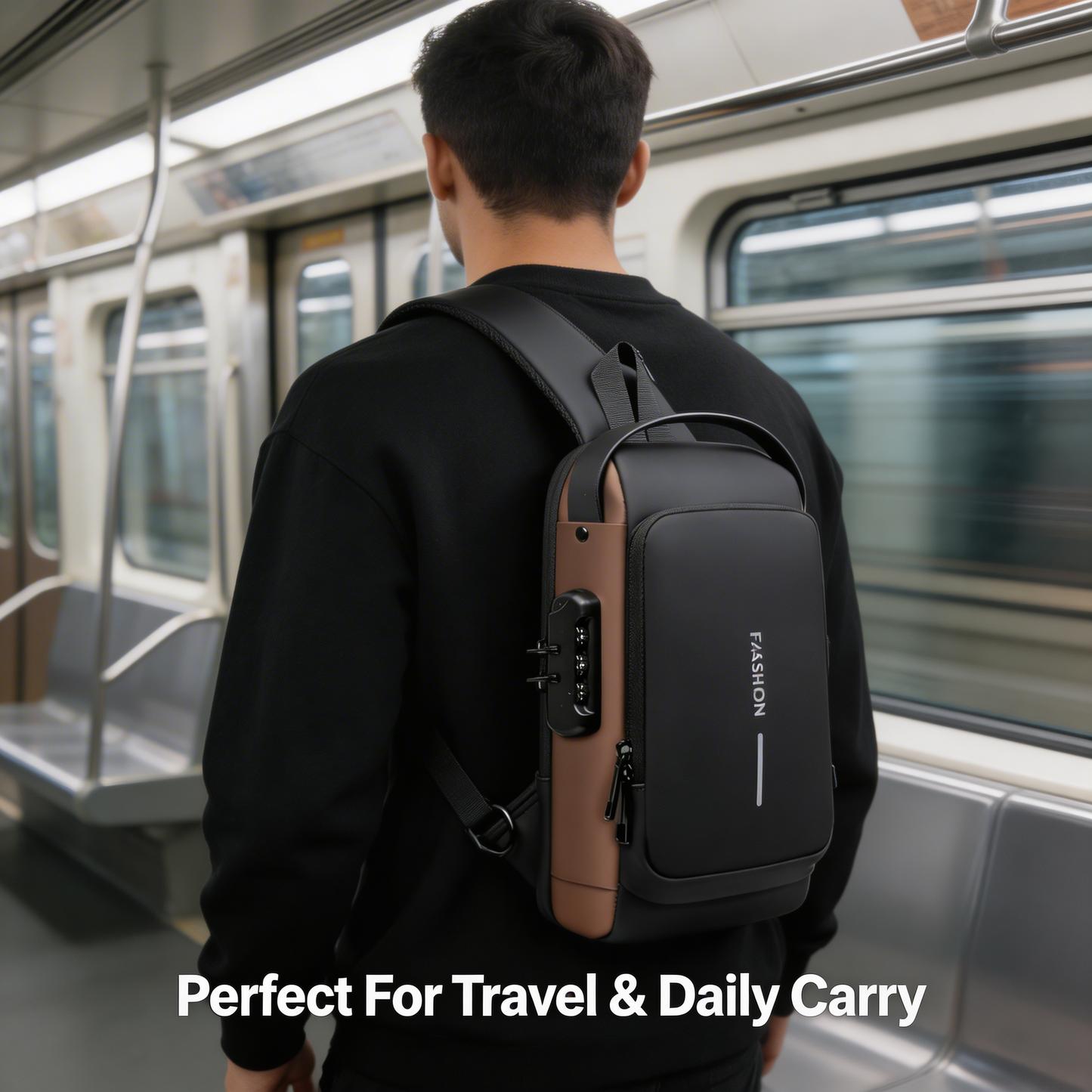Anti-Theft Cross Body Bag With USB Charging (Cable Included)