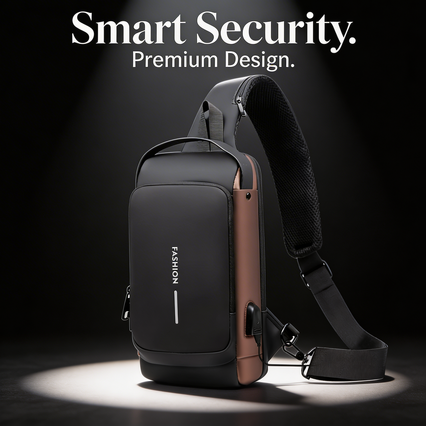 Anti-Theft Cross Body Bag With USB Charging (Cable Included)