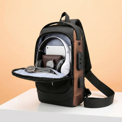 Anti-Theft Cross Body Bag With USB Charging (Cable Included)