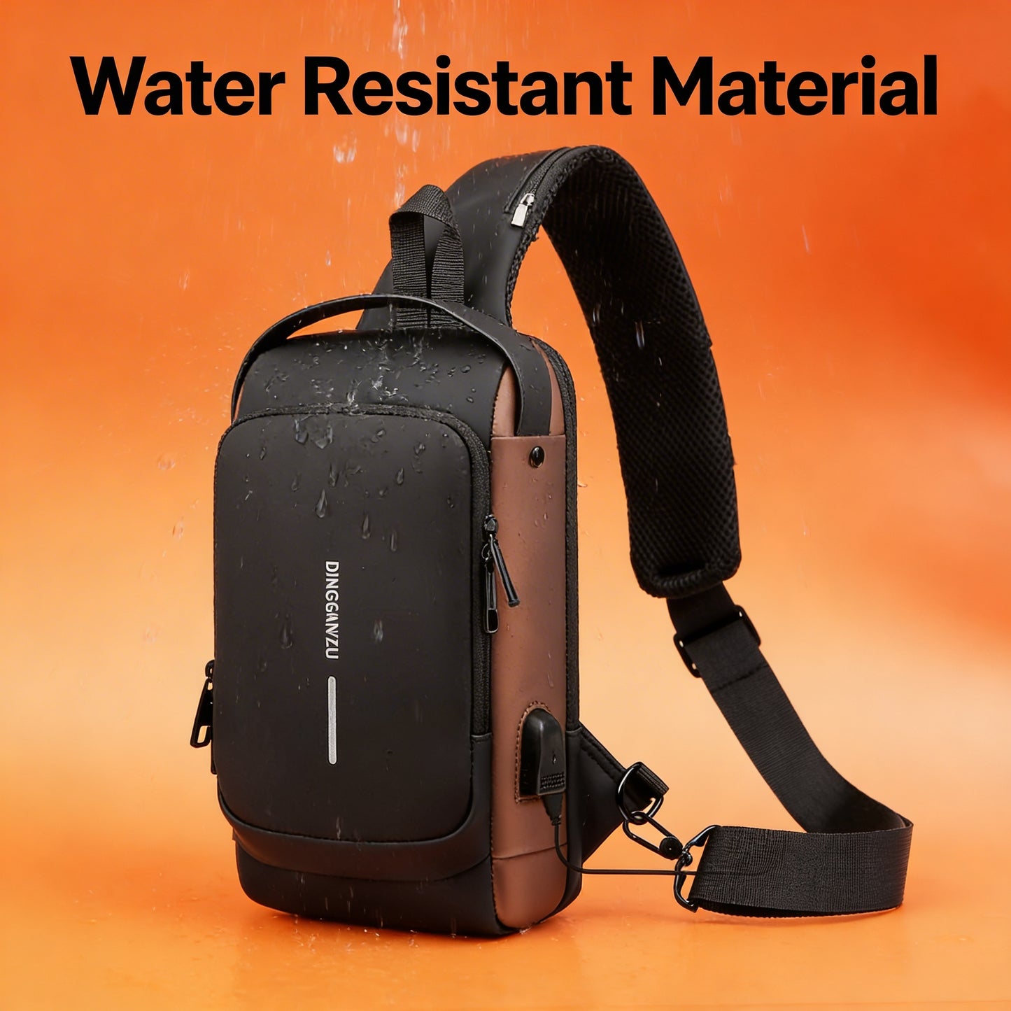 Anti-Theft Cross Body Bag With USB Charging (Cable Included)