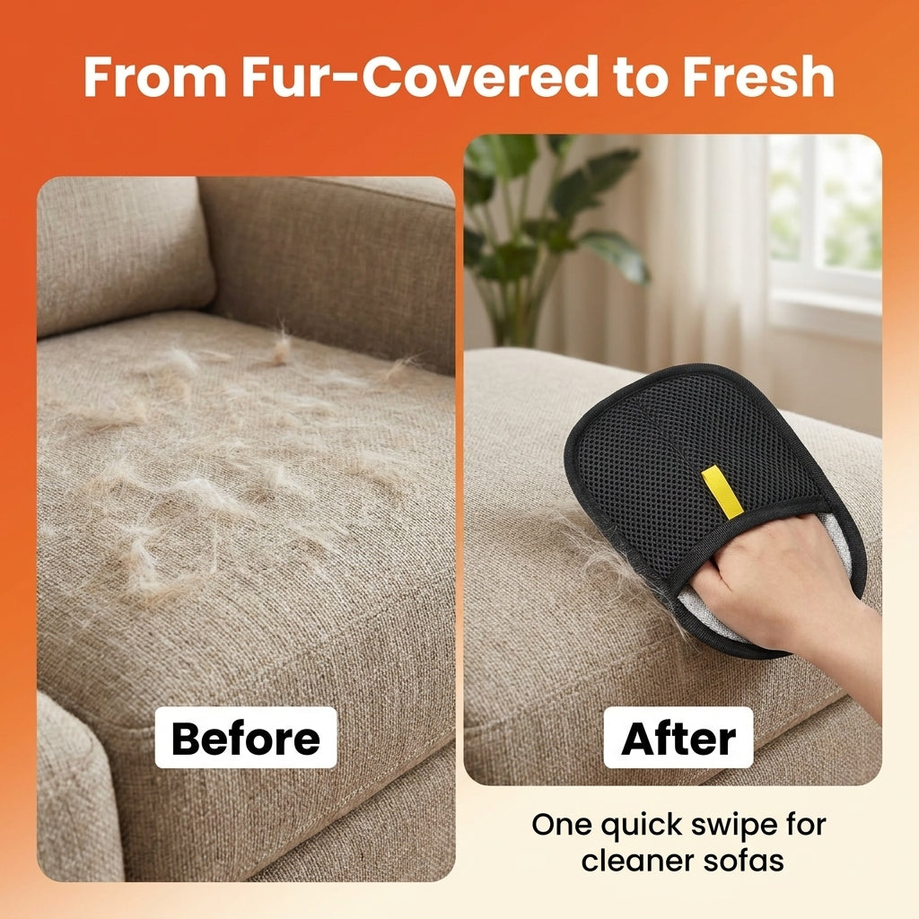 FurAway™ - Quick, easy fur removal with a swipe.