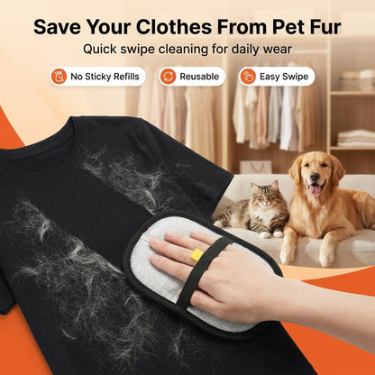 FurAway™ - Quick, easy fur removal with a swipe.