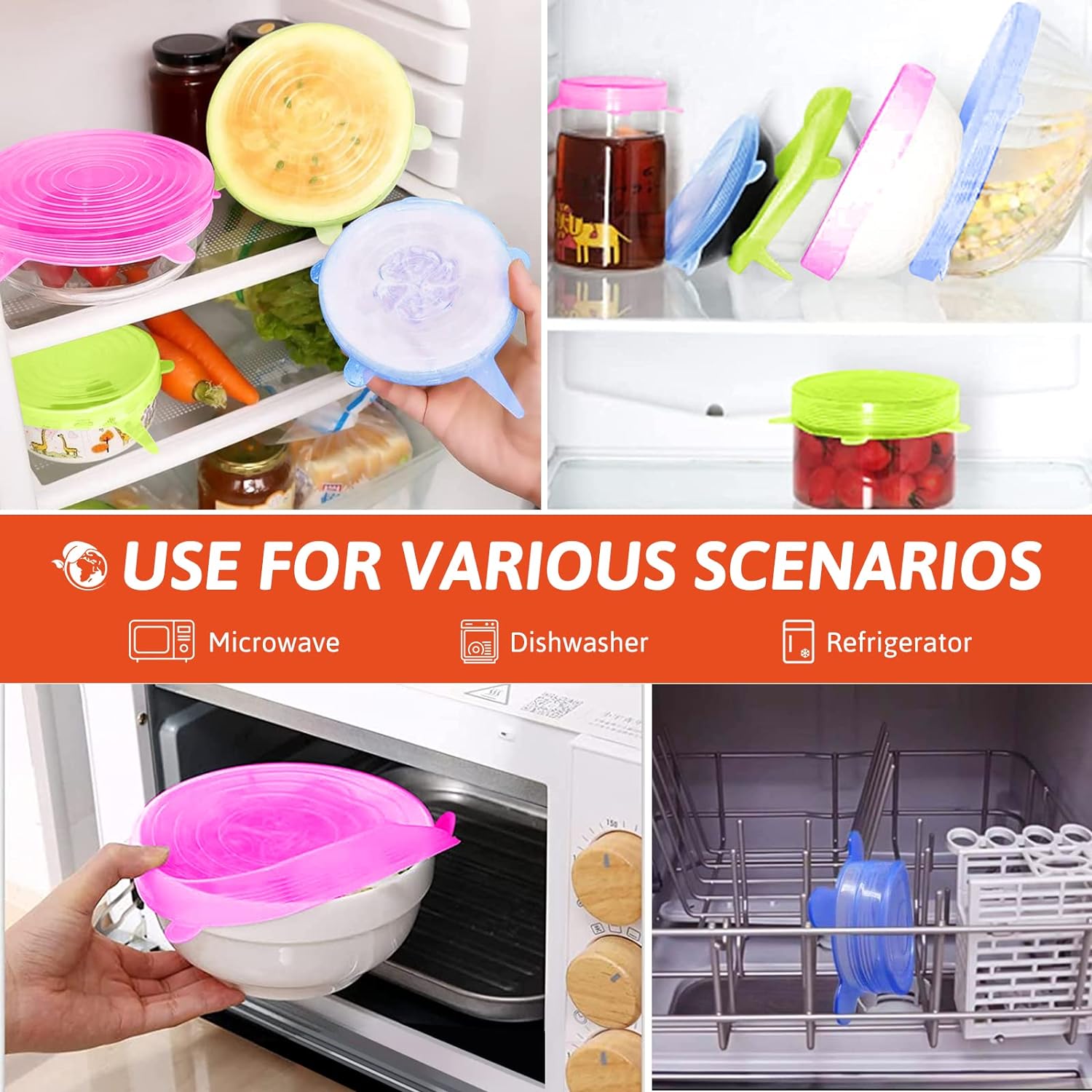 Multipurpose Silicone Lid | Reusable & Microwave Safe