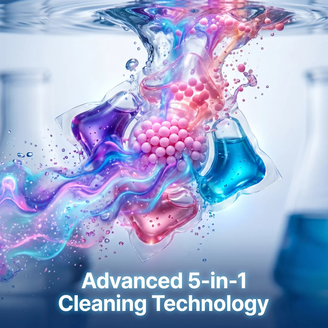 5-in-1 Dissolvable Magic Laundry Pods – No Mess, Deep Clean Wash